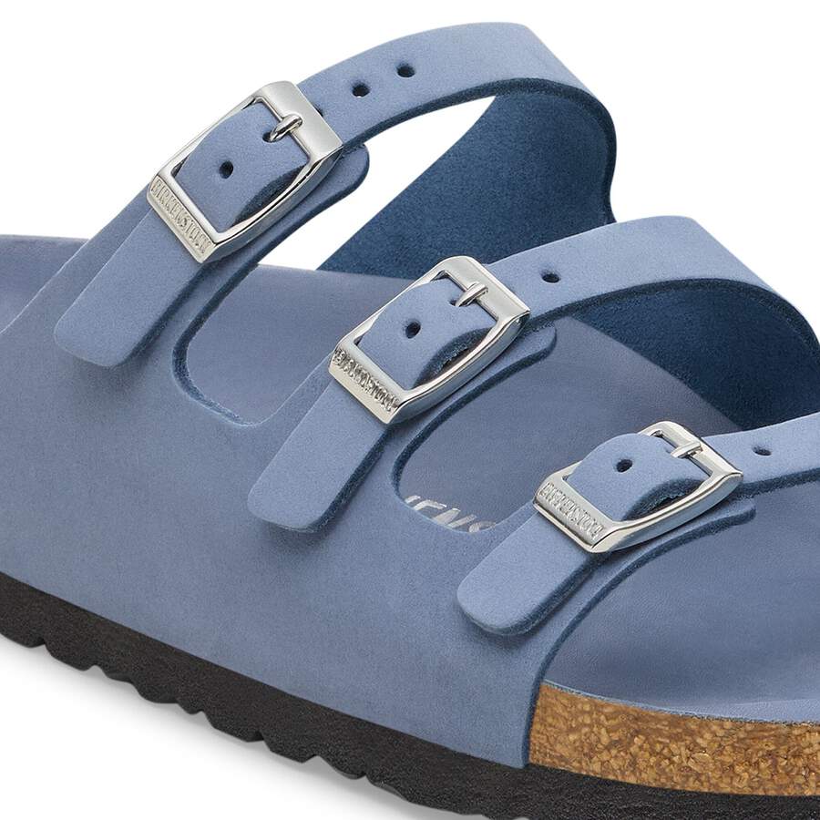 Florida Fresh Nubuck Leather - Stone Blue