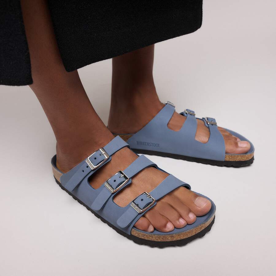 Florida Fresh Nubuck Leather - Stone Blue