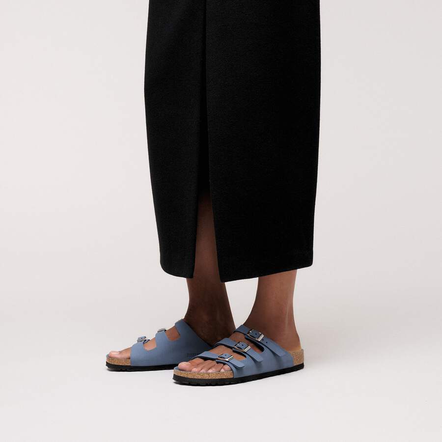 Florida Fresh Nubuck Leather - Stone Blue