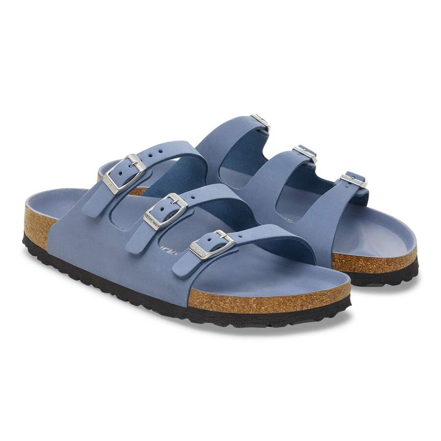 Florida Fresh Nubuck Leather - Stone Blue