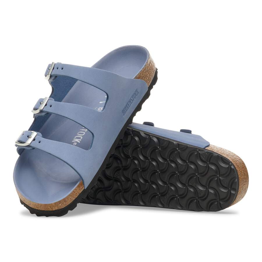 Florida Fresh Nubuck Leather - Stone Blue