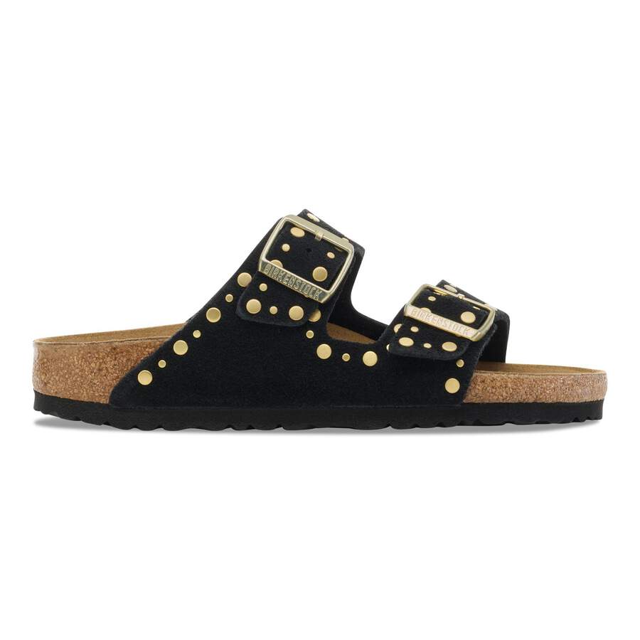Arizona Rivet Suede Leather - Black