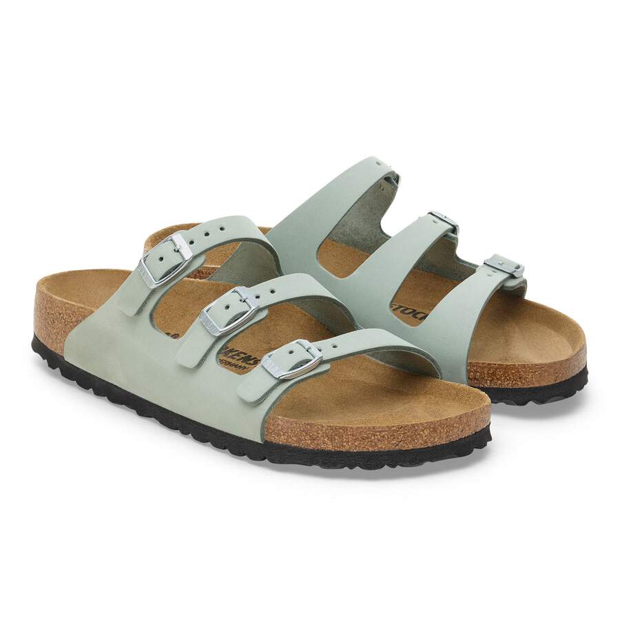 Florida Fresh Nubuck Leather - Pure Sage