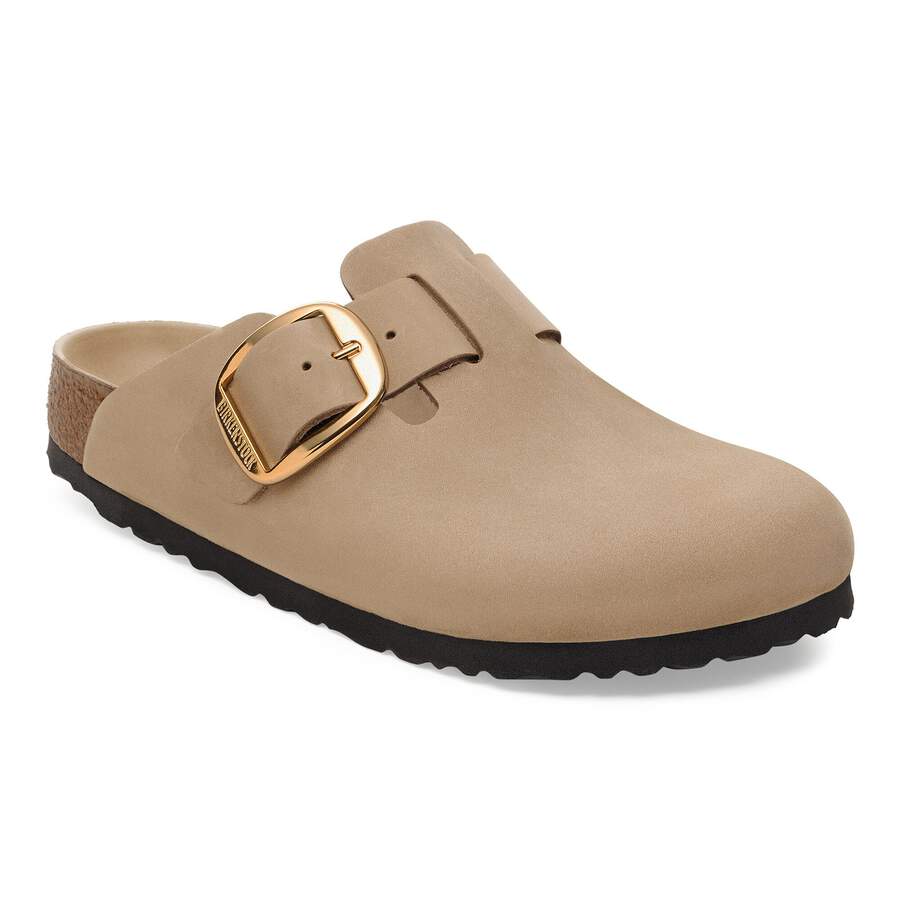Boston Big Buckle Natural Leather Oiled - Tobacco Brown