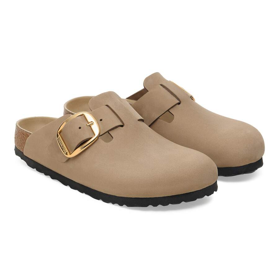 Boston Big Buckle Natural Leather Oiled - Tobacco Brown