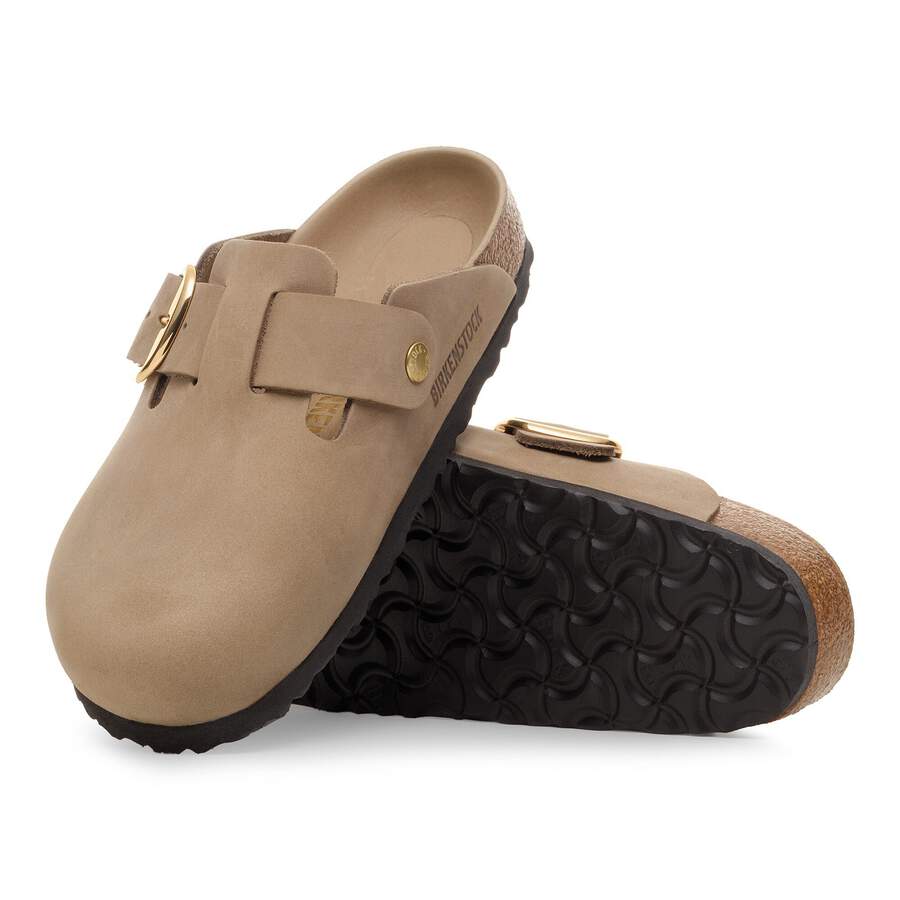 Boston Big Buckle Natural Leather Oiled - Tobacco Brown