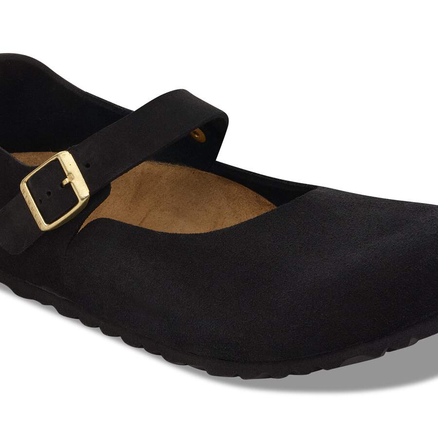 Mantova Suede Leather - Black