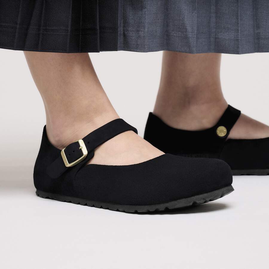 Mantova Suede Leather - Black