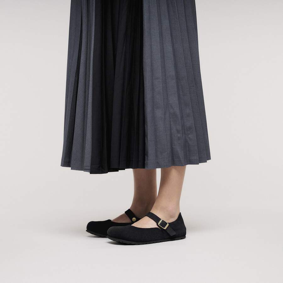 Mantova Suede Leather - Black