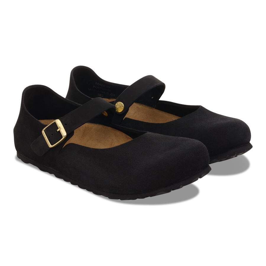 Mantova Suede Leather - Black