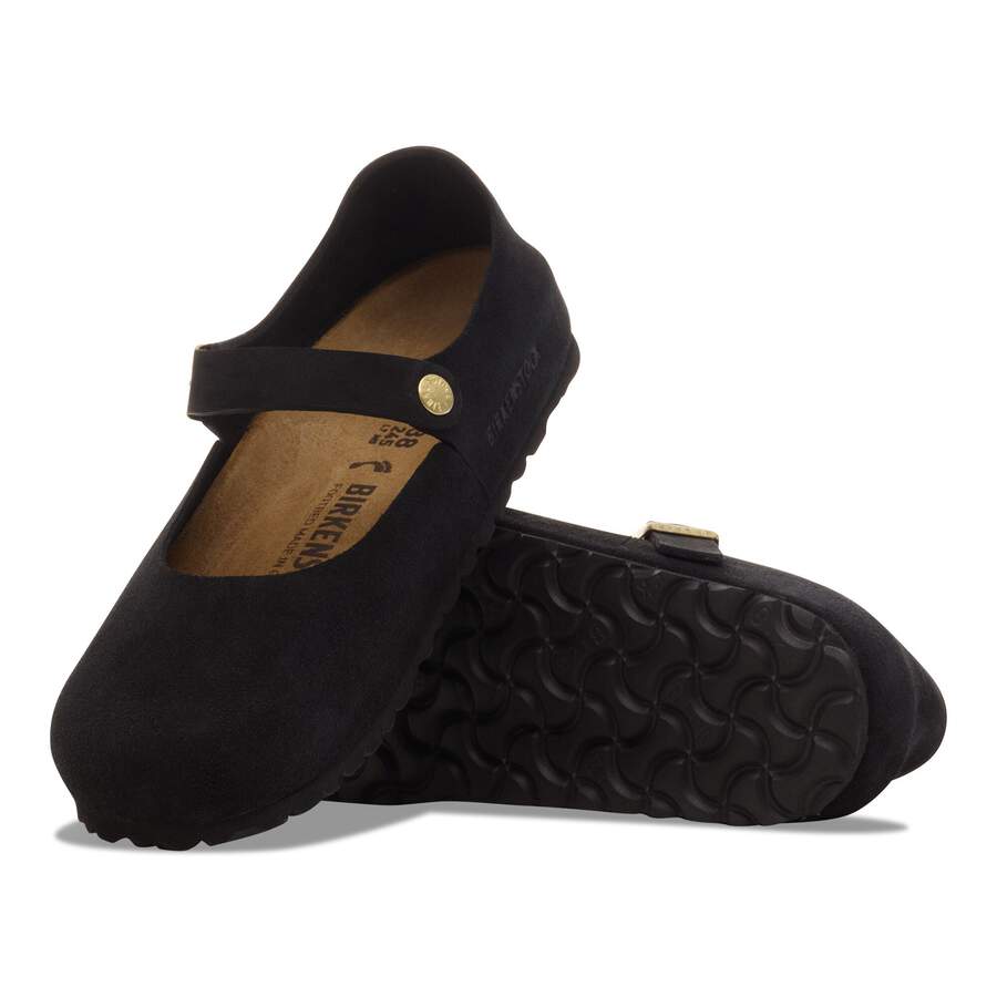 Mantova Suede Leather - Black