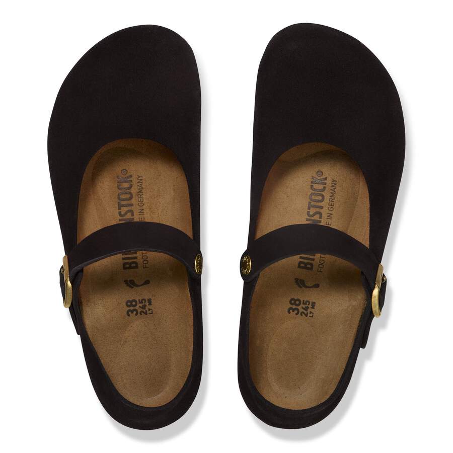 Mantova Suede Leather - Black