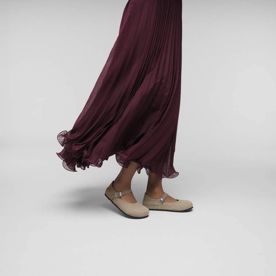 Mantova Suede Leather - Taupe