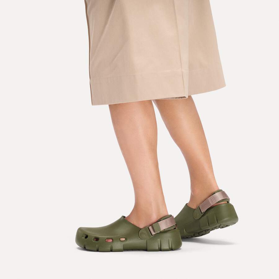 Birki Flow TEX EVA - Khaki/Gray Taupe