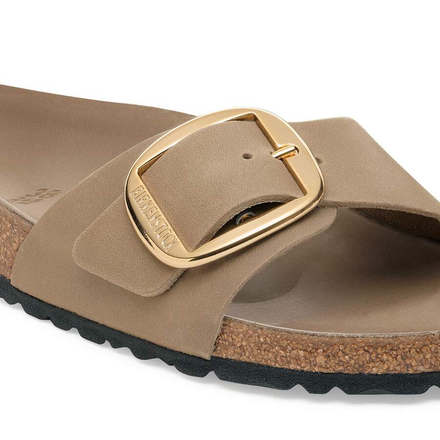 Madrid Big Buckle Natural Leather Oiled - Tobacco Brown