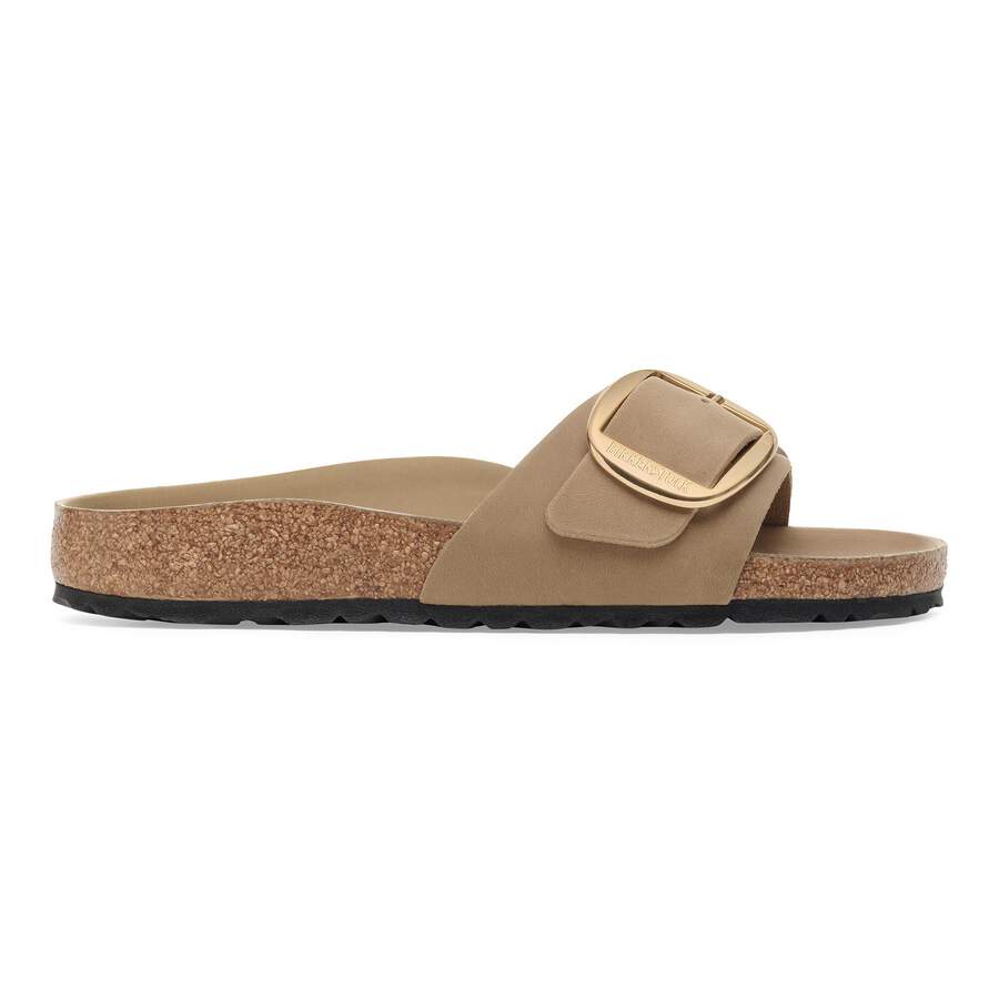 Madrid Big Buckle Natural Leather Oiled - Tobacco Brown