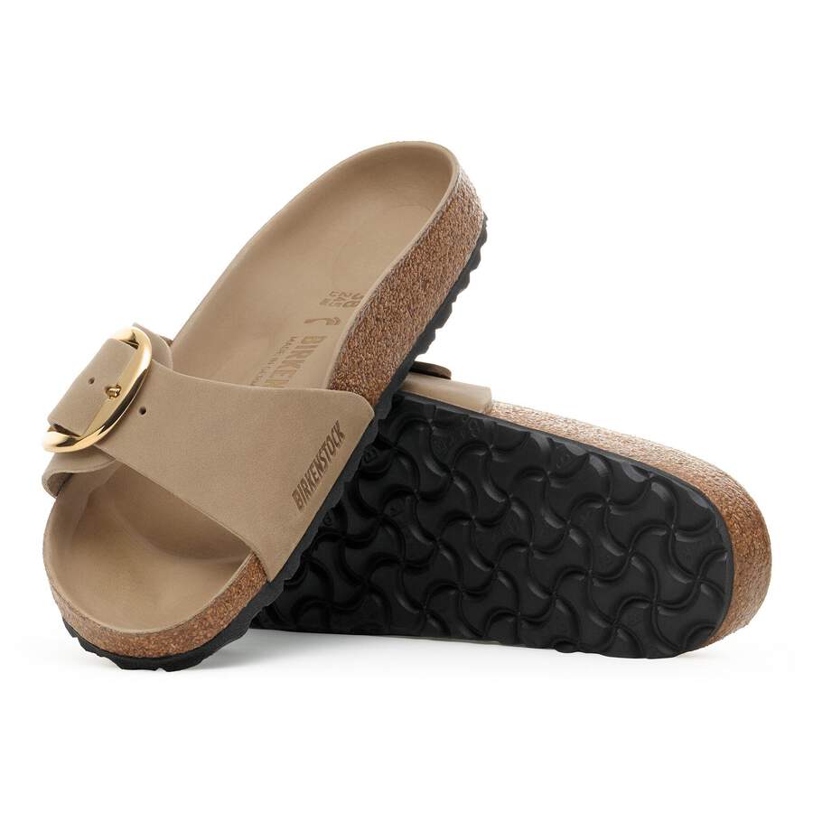 Madrid Big Buckle Natural Leather Oiled - Tobacco Brown