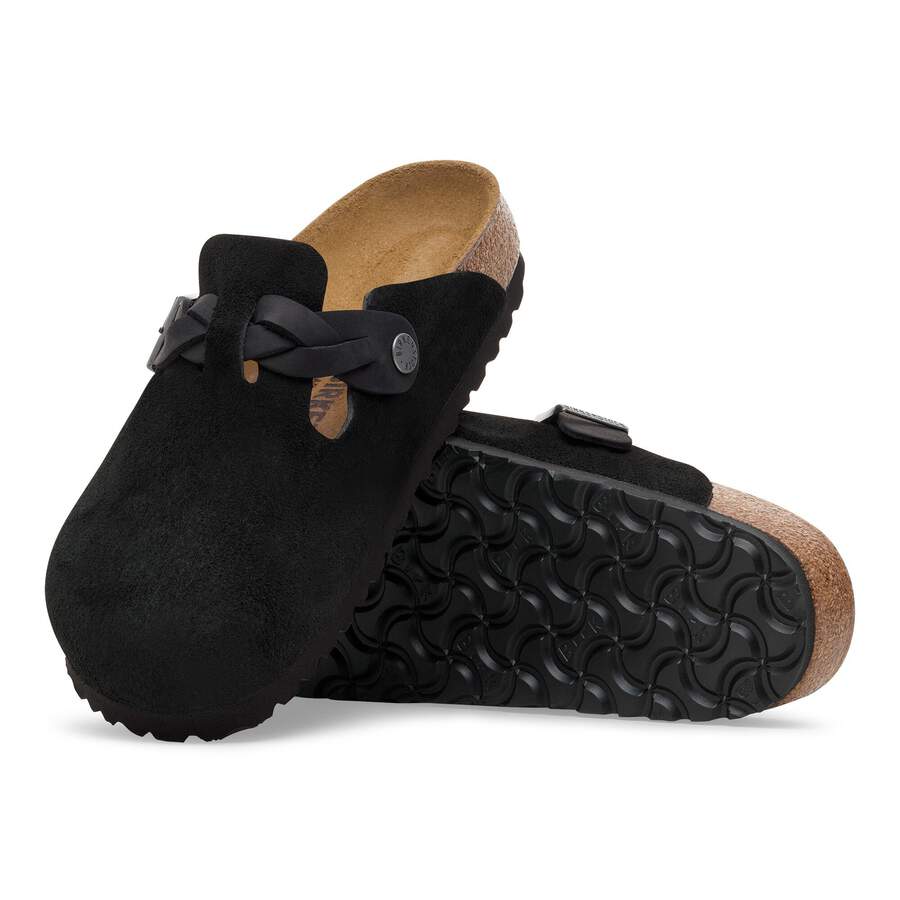 Boston Braided Suede Leather - Black