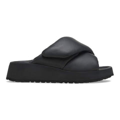 Theda Cross Strap Natural Leather - Black