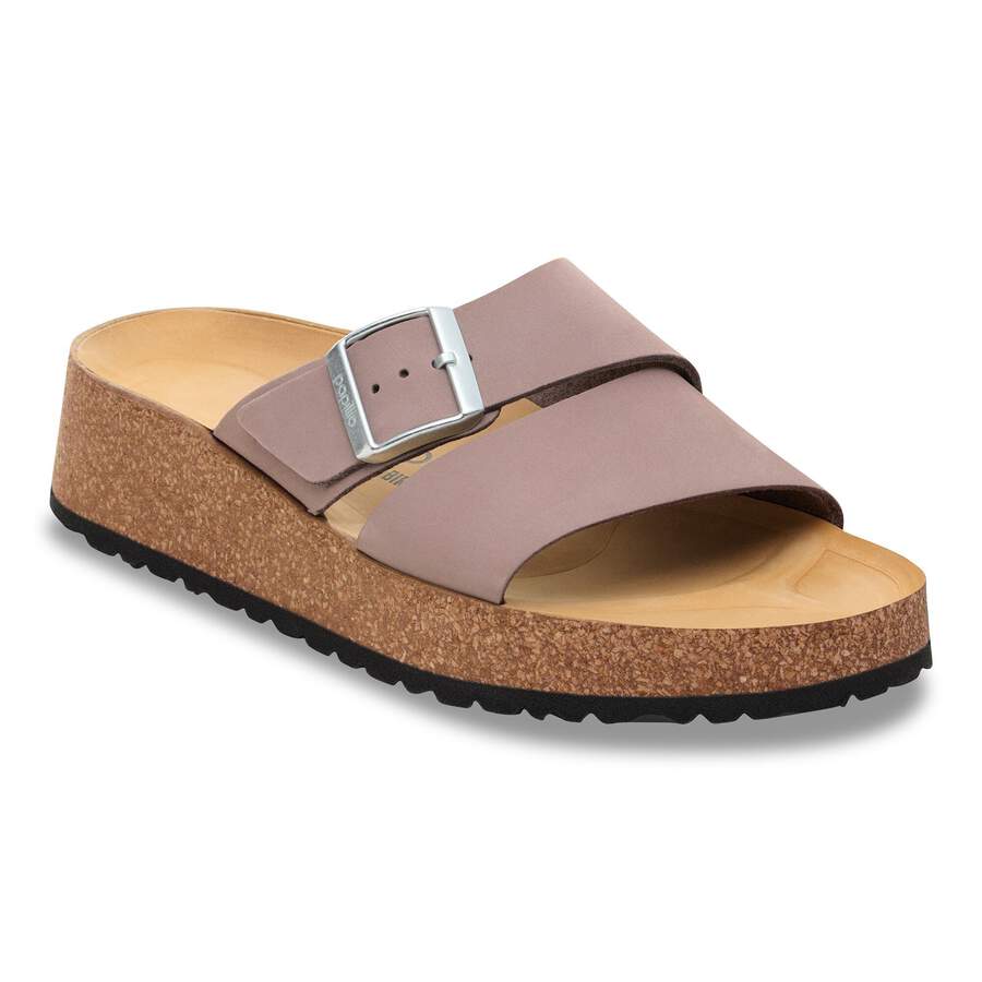 Almina Nubuck Leather - Faded Purple