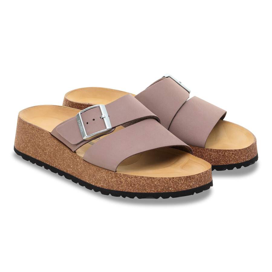Almina Nubuck Leather - Faded Purple
