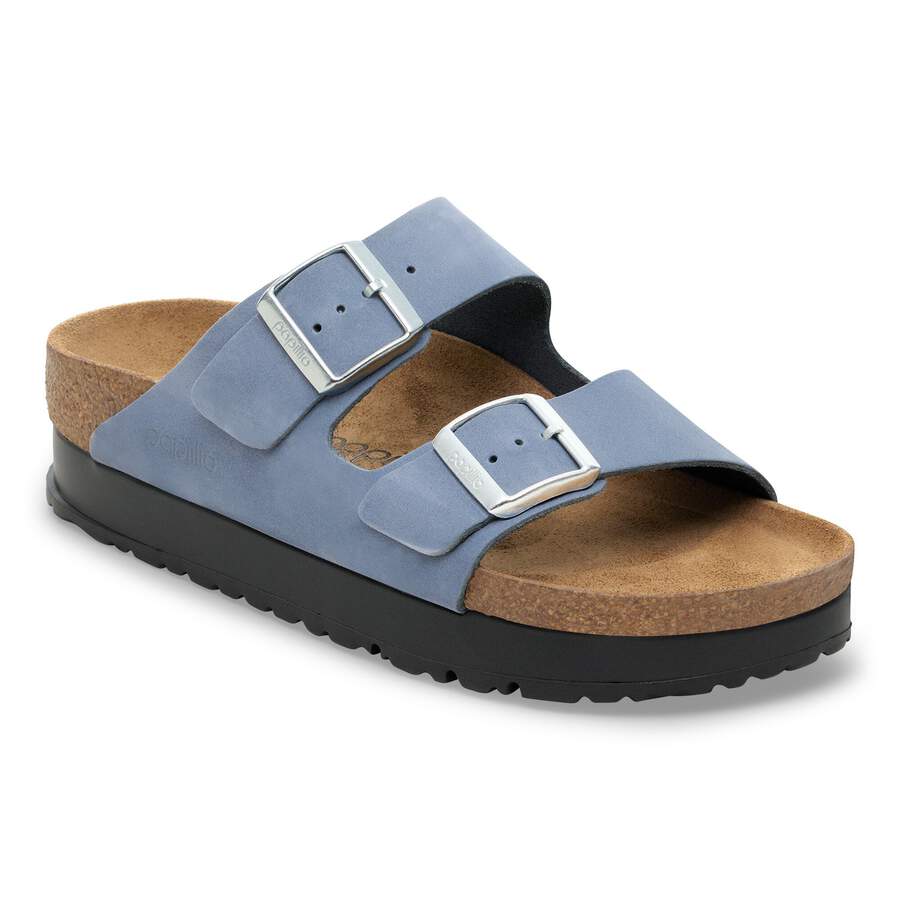 Arizona PAP Flex Platform Nubuck Leather - Stone Blue
