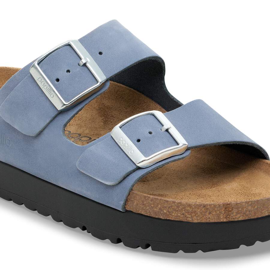 Arizona PAP Flex Platform Nubuck Leather - Stone Blue