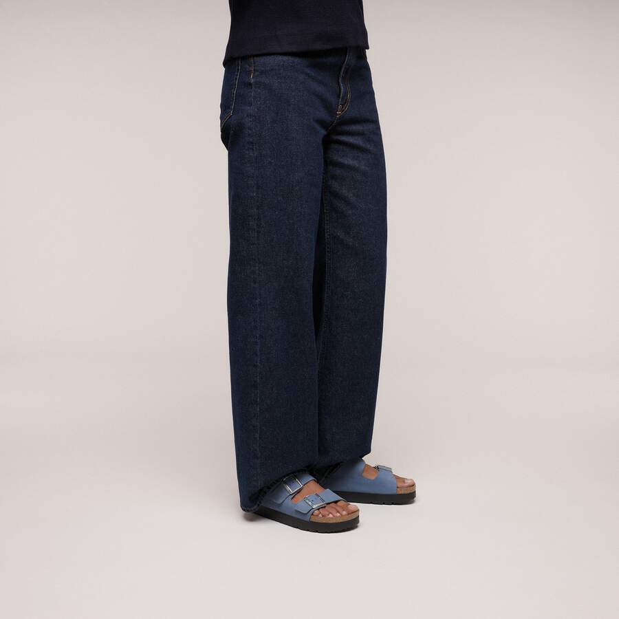 Arizona PAP Flex Platform Nubuck Leather - Stone Blue