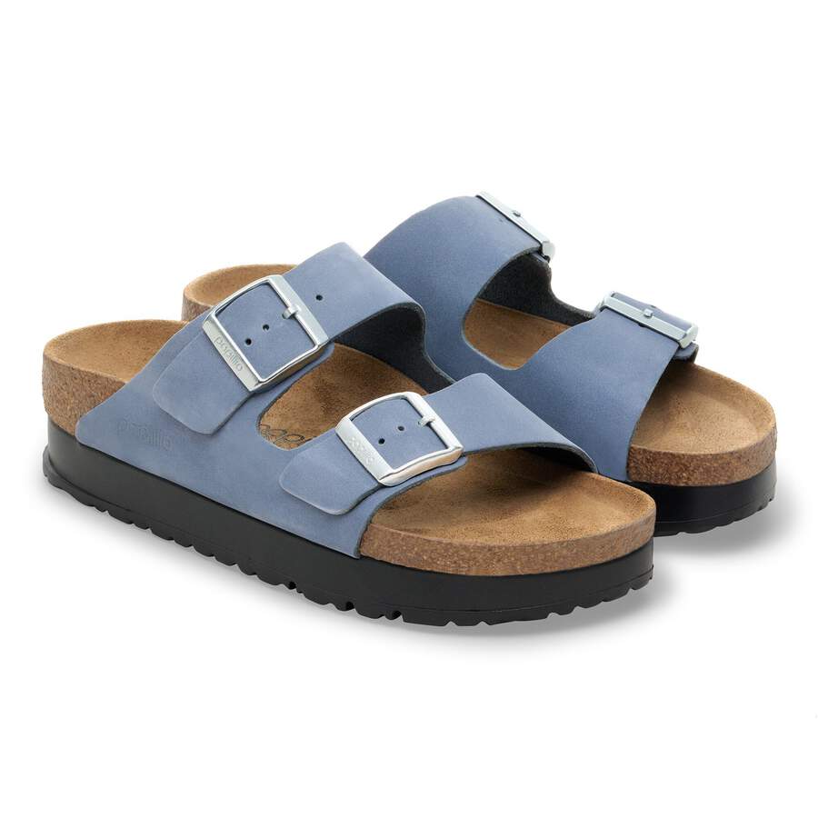 Arizona PAP Flex Platform Nubuck Leather - Stone Blue