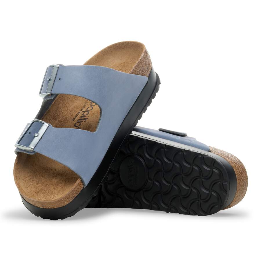 Arizona PAP Flex Platform Nubuck Leather - Stone Blue