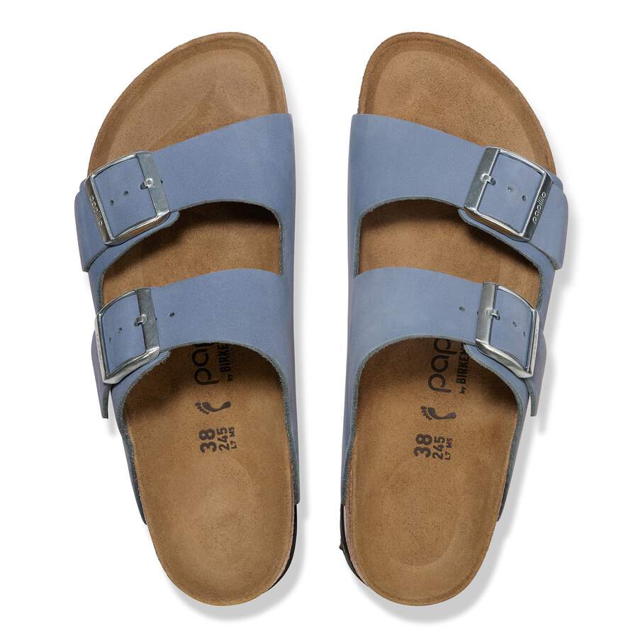 Arizona PAP Flex Platform Nubuck Leather - Stone Blue