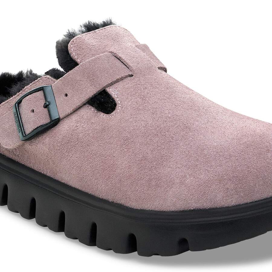 Boston PAP Chunky Shearling Suede Leather - Faded Purple