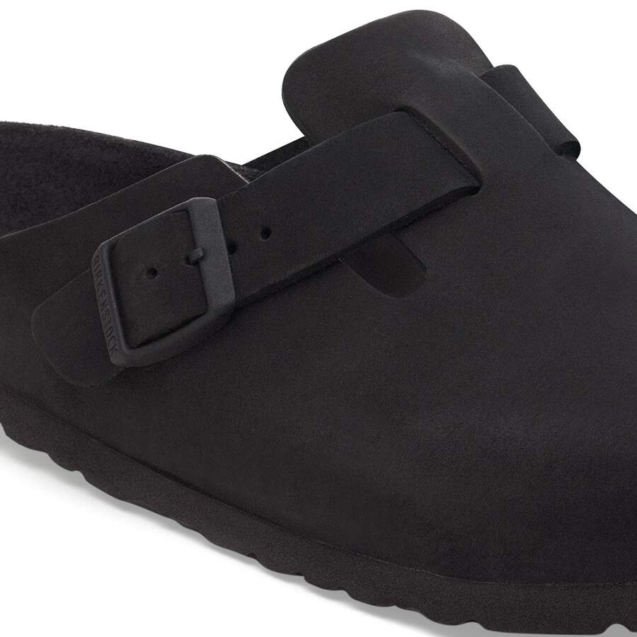 Boston Nubuck Leather - Black