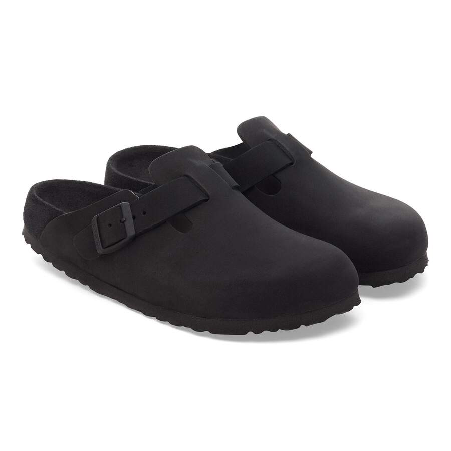 Boston Nubuck Leather - Black