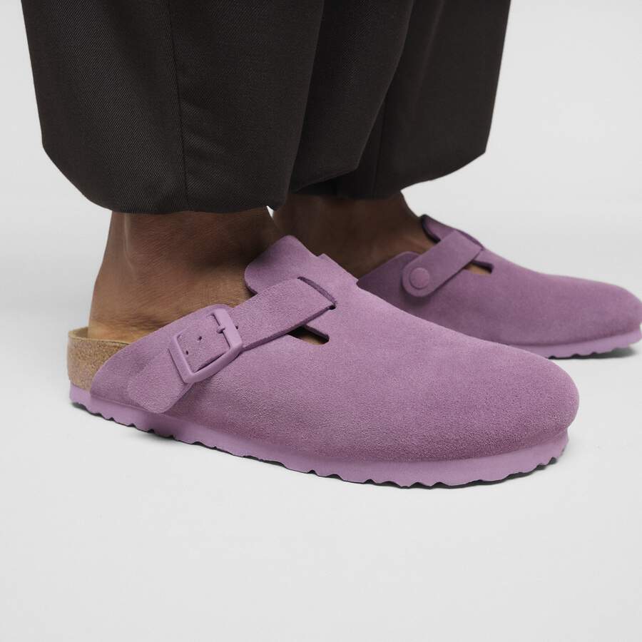 Boston Suede Leather - Mauve