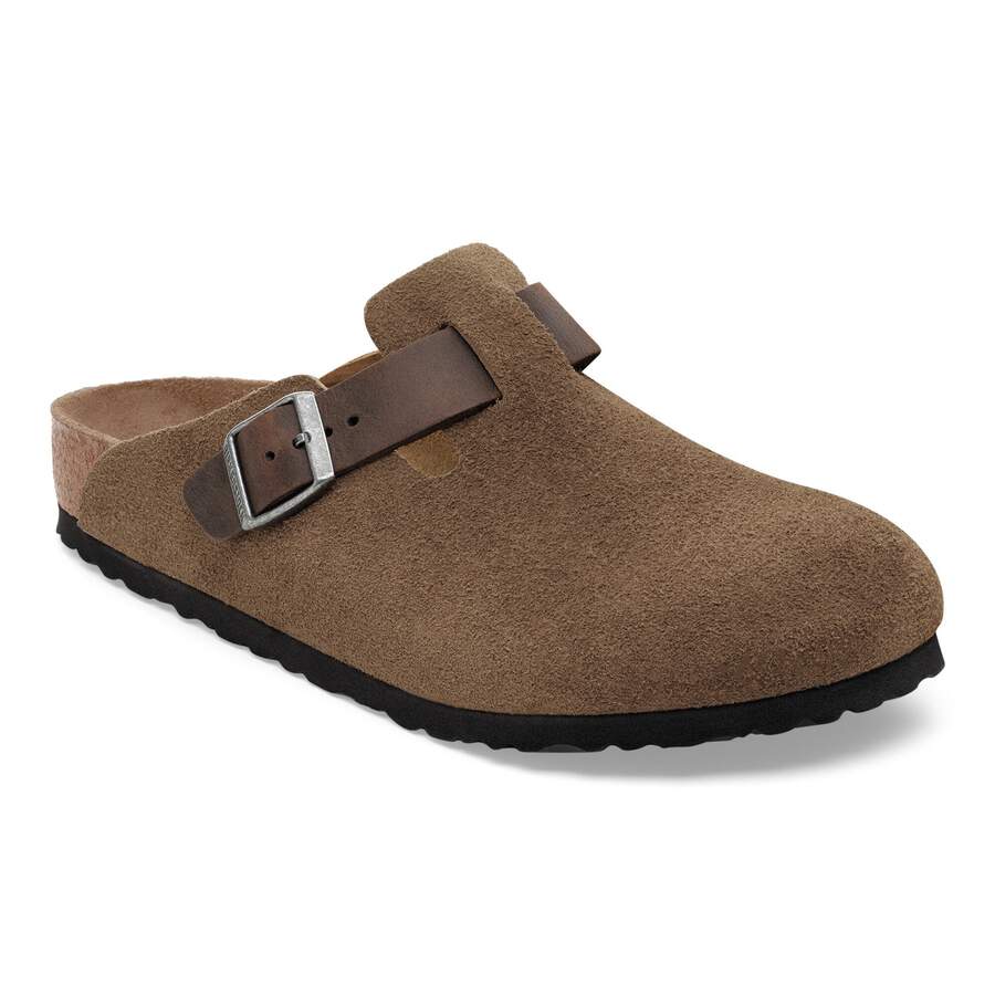 Boston Mixed Leather - Dark Tea
