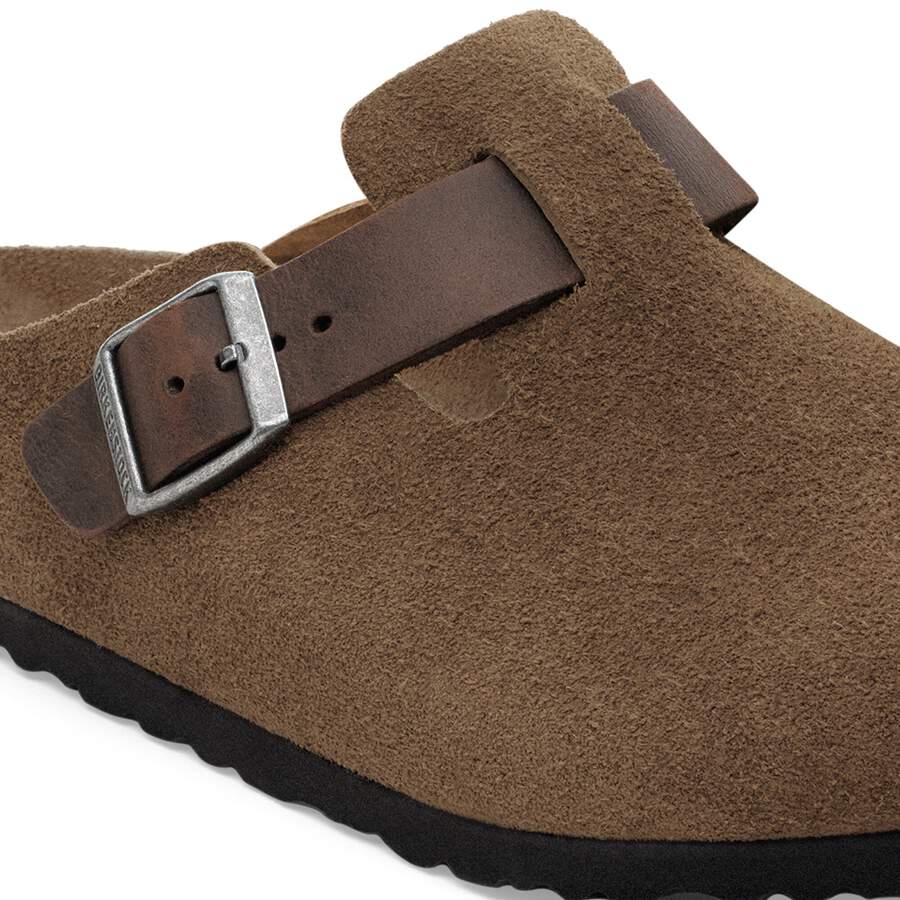 Boston Mixed Leather - Dark Tea