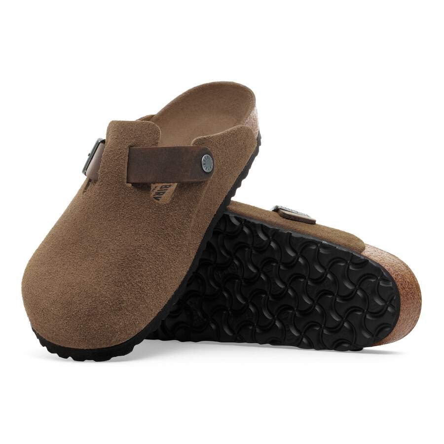 Boston Mixed Leather - Dark Tea