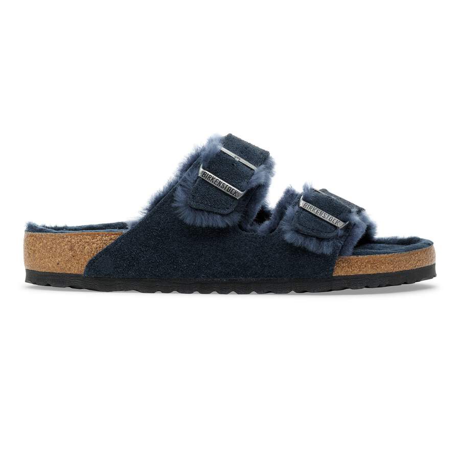 Arizona Shearling Suede Leather/Fur - New Navy