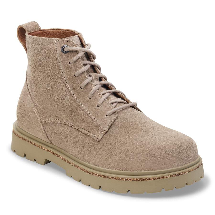 Highwood Lace Mid Men Suede Leather - Taupe