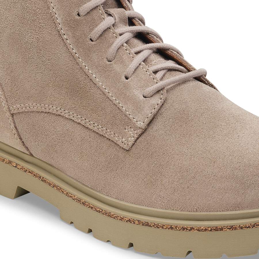 Highwood Lace Mid Men Suede Leather - Taupe