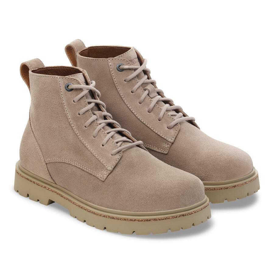 Highwood Lace Mid Men Suede Leather - Taupe