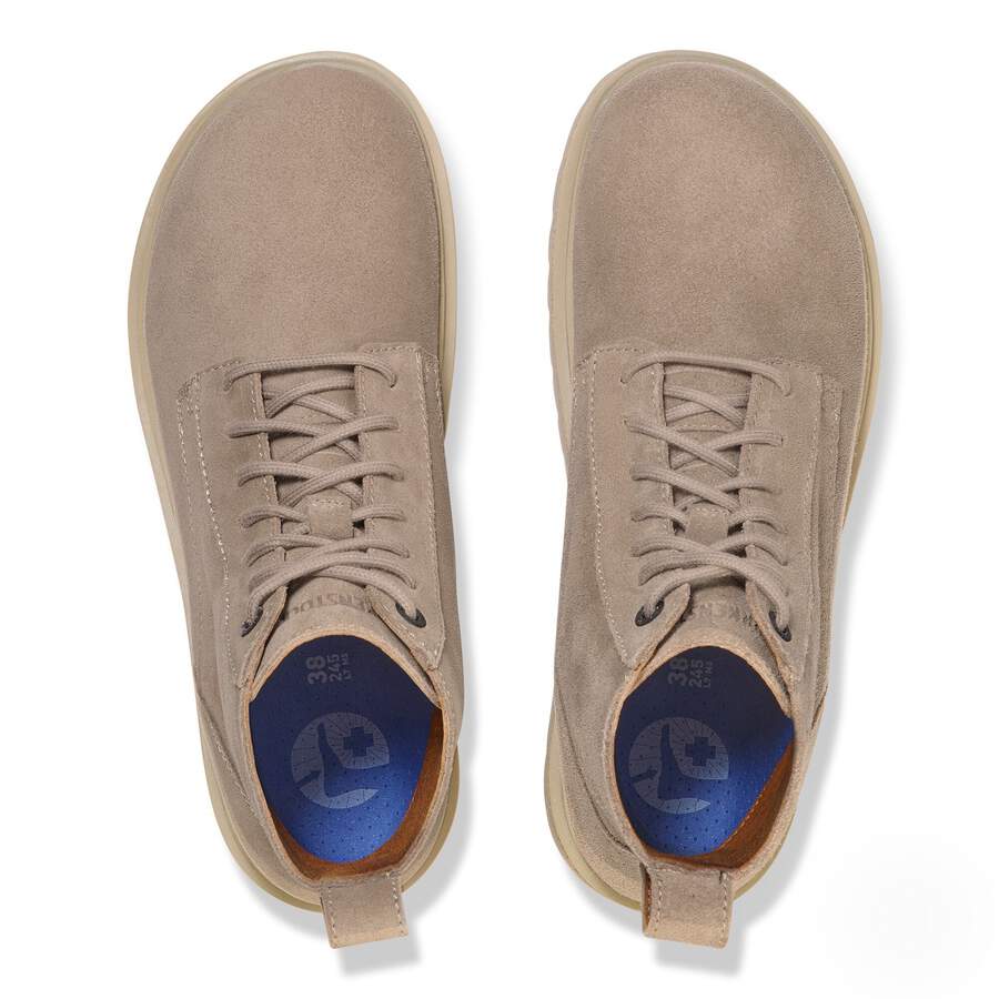 Highwood Lace Mid Men Suede Leather - Taupe
