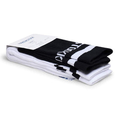 Cotton Crew 2 Pack Cotton/Polyamid/Elastane - Black/White