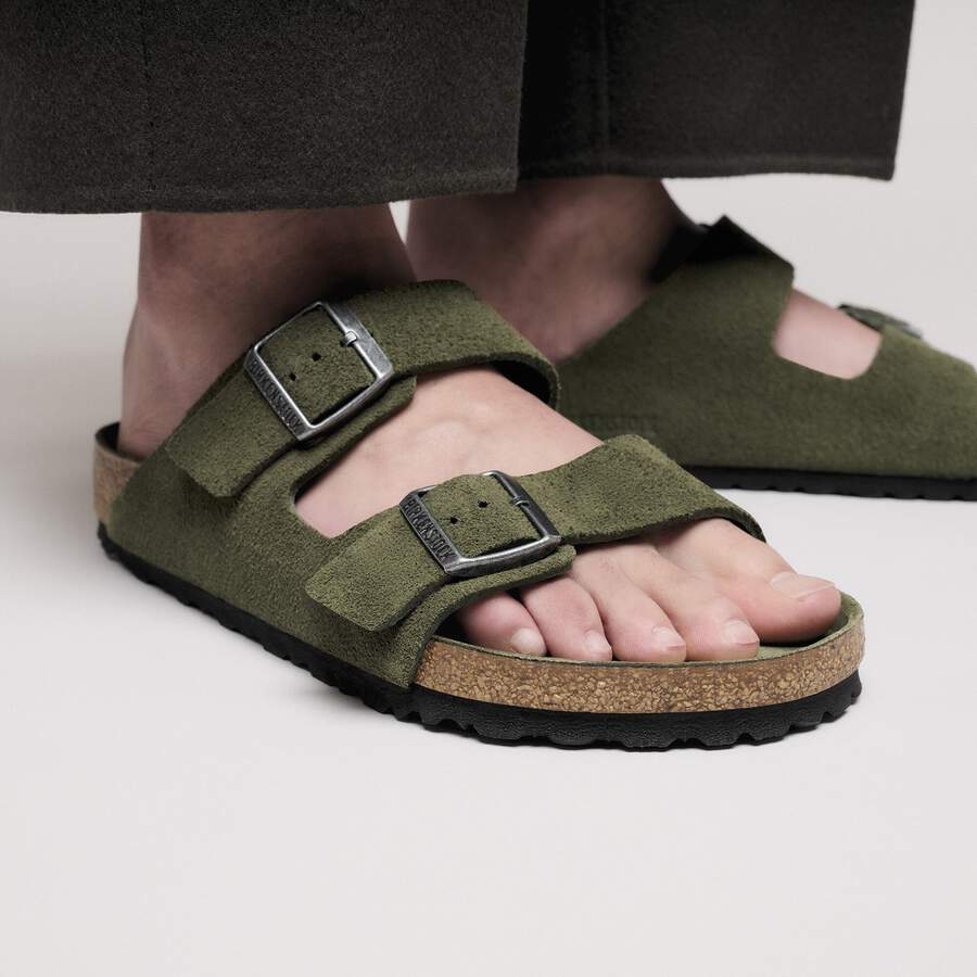 Arizona Soft Footbed Suede Leather - Thyme Tonal
