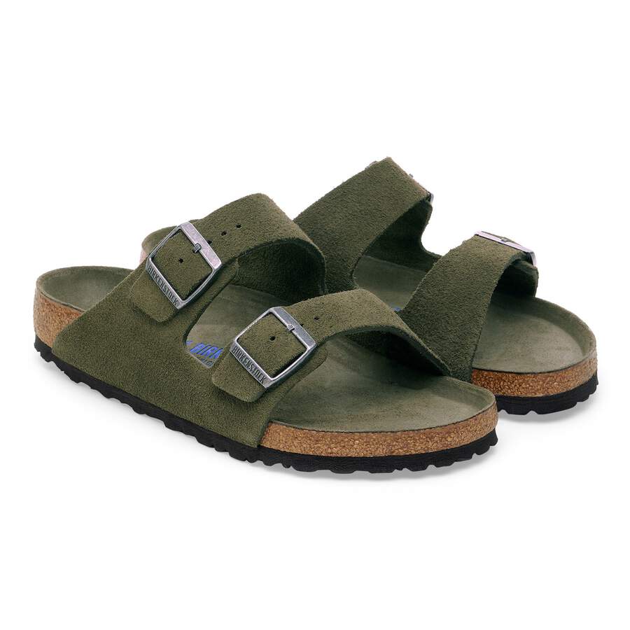 Arizona Soft Footbed Suede Leather - Thyme Tonal