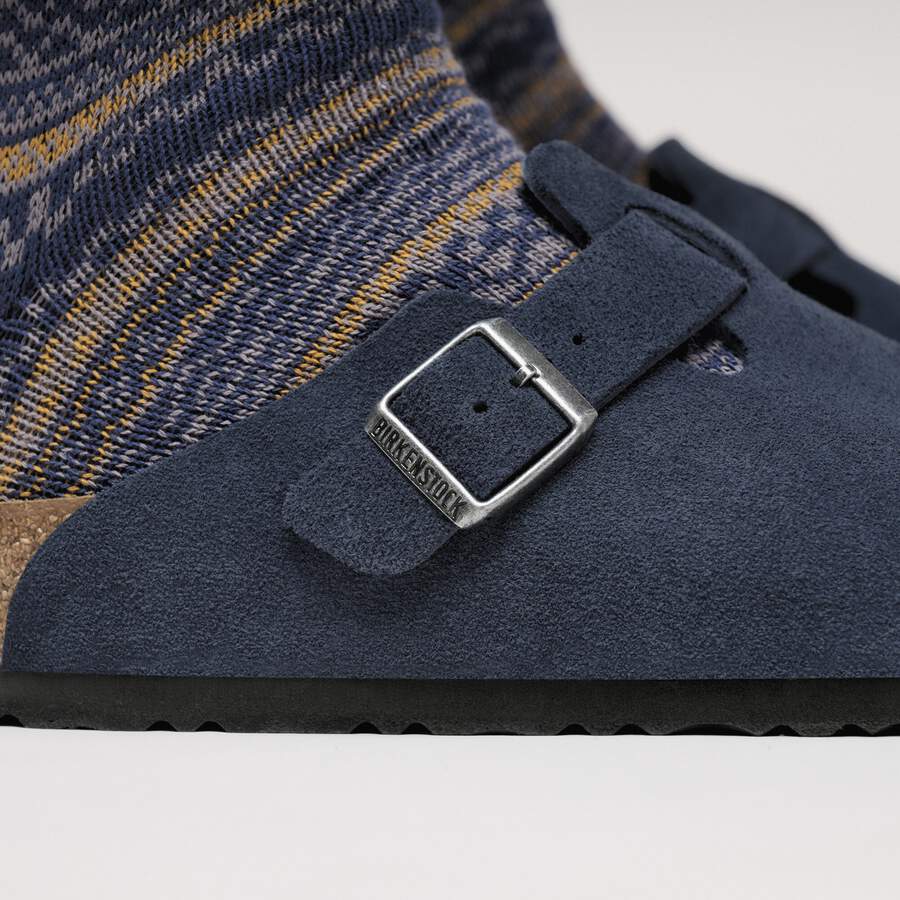 Boston Suede Leather - New Navy