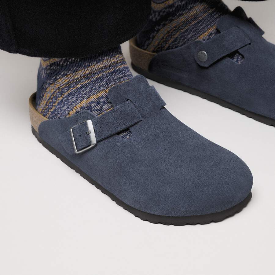 Boston Suede Leather - New Navy