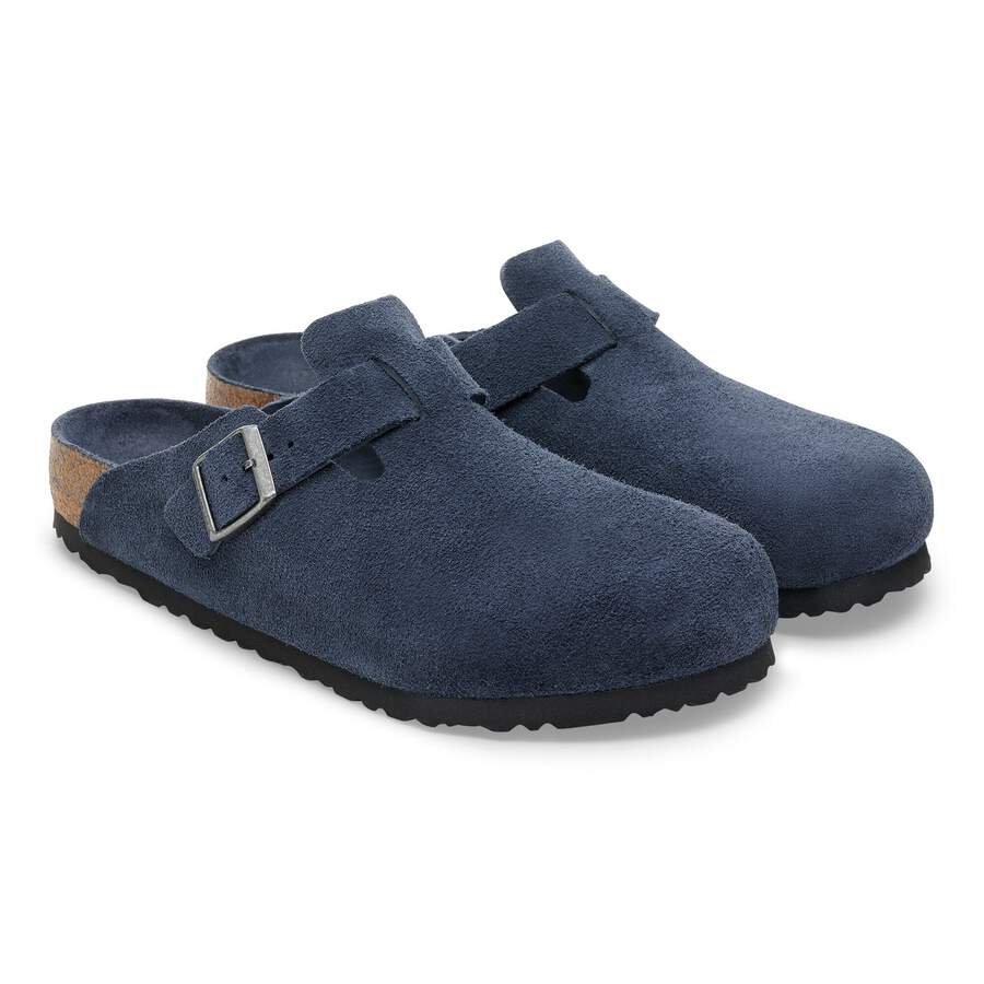 Boston Soft Footbed Suede Leather - New Navy Tonal