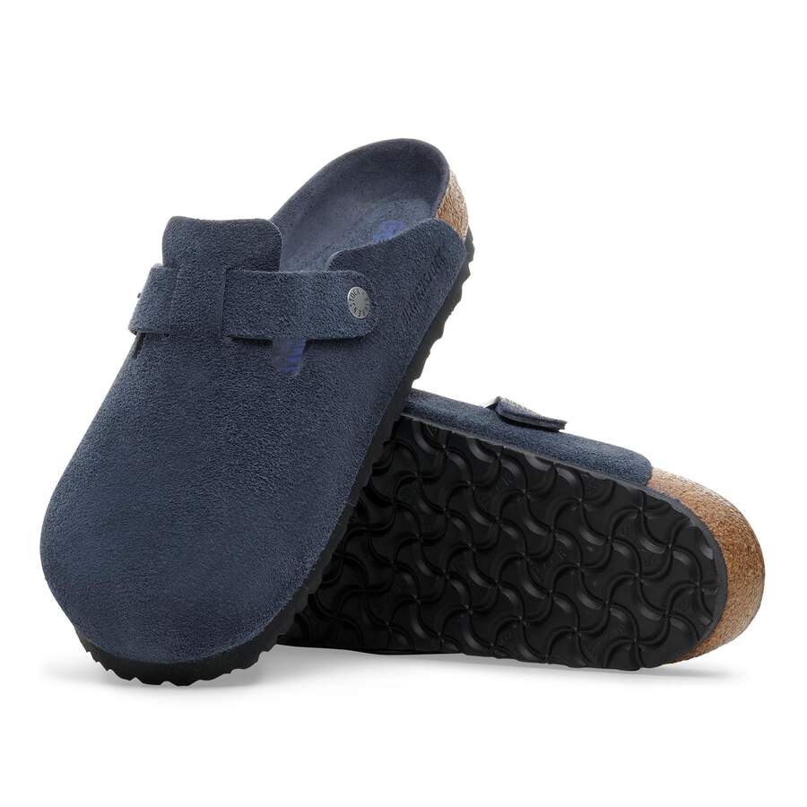 Boston Soft Footbed Suede Leather - New Navy Tonal